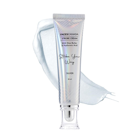 FACESCANADA Strobe Cream - Rose Gold, 30Ml | Primer + Highlighter + Moisturizer | Shea Butter & Hyaluronic Acid | Intense Hydration | Flawless Radiant Dewy Skin | Illuminating & Glowing Makeup Base
