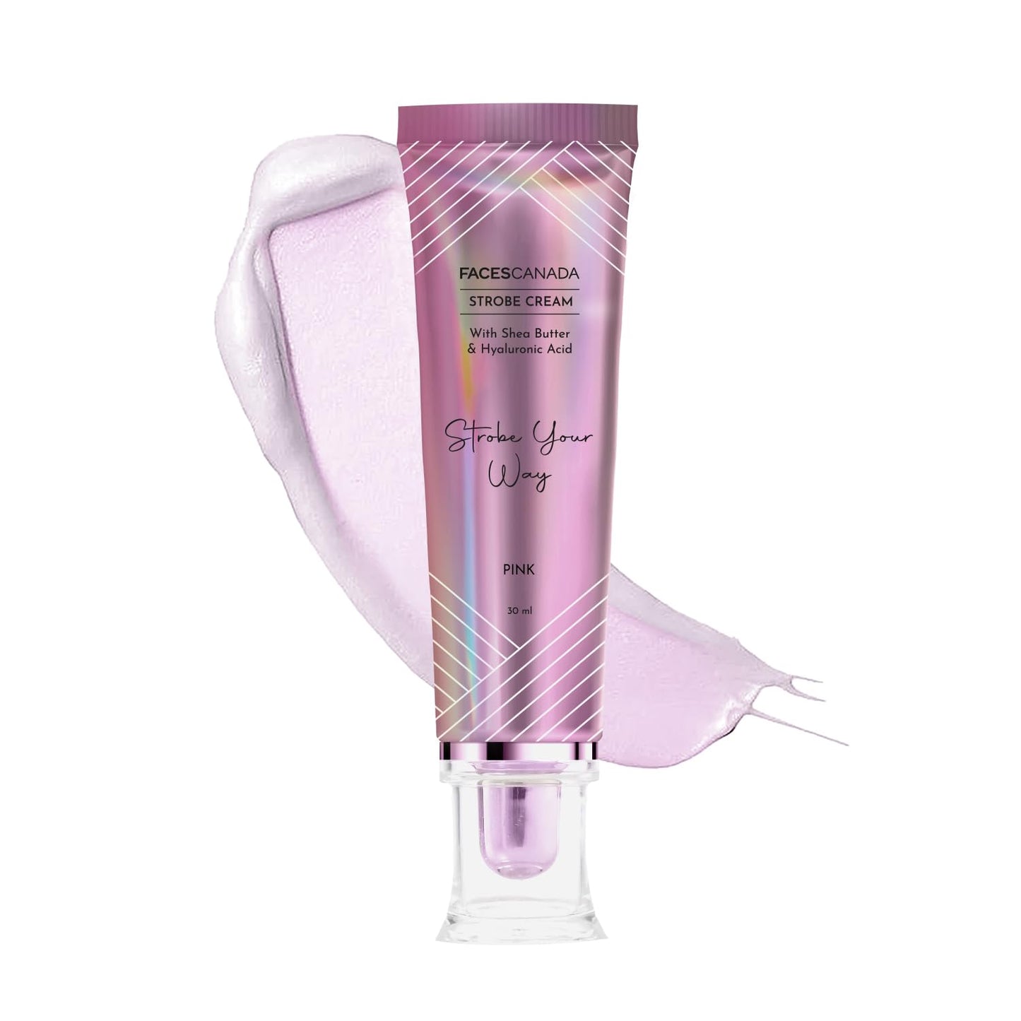 FACESCANADA Strobe Cream - Rose Gold, 30Ml | Primer + Highlighter + Moisturizer | Shea Butter & Hyaluronic Acid | Intense Hydration | Flawless Radiant Dewy Skin | Illuminating & Glowing Makeup Base