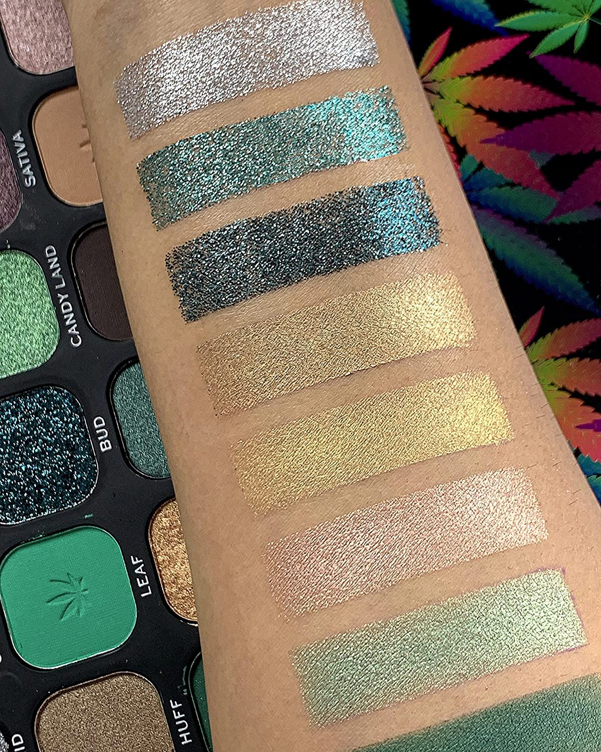 Makeup Revolution Eyeshadow Palette, Highly Pigmented includes 18 shades, Long Wearing and Easily Blendable Eye with Shimmary and Matte Finish, Forever Flawless Allure - 19g